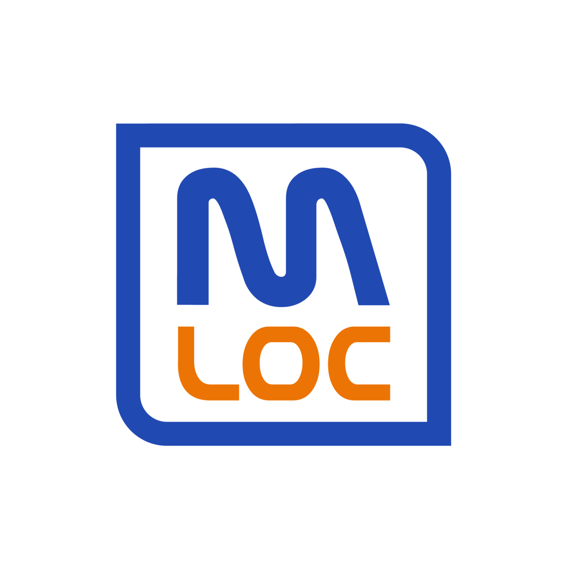Logo carré blanc étendu