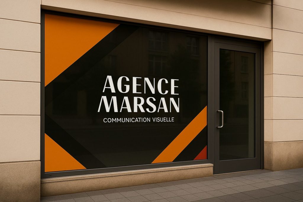 Agence Marsan {Graphisme / Vitrine & signalétique}